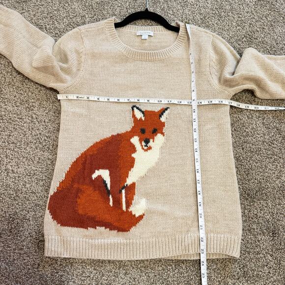 Garnet Hill fox Wool Blend Sweater XS - Picture 5 of 5
